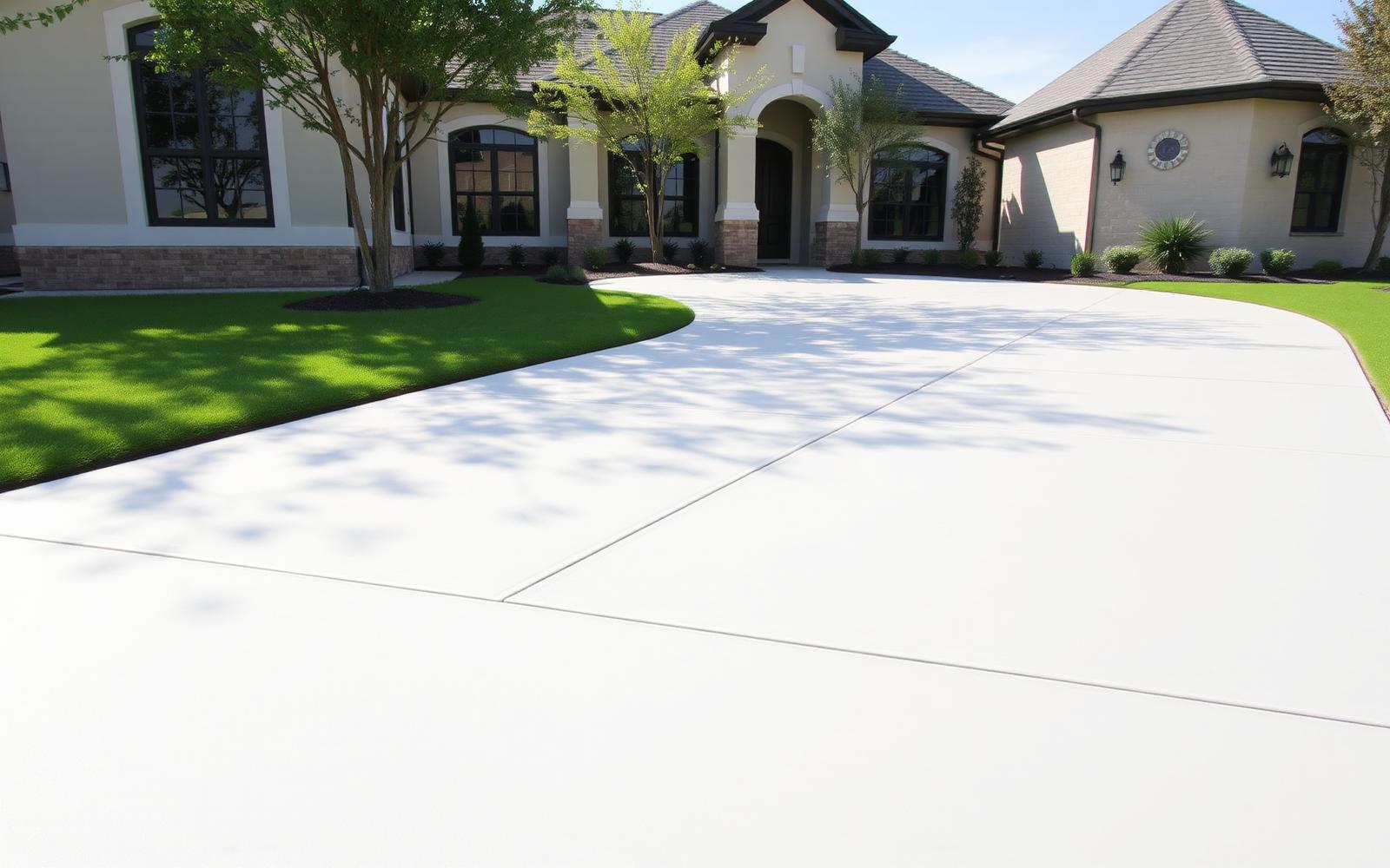 Concrete contractor project at a Lubbock property